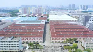 Xiongjin Machinery corporate video screenshot showcasing factory workshop
