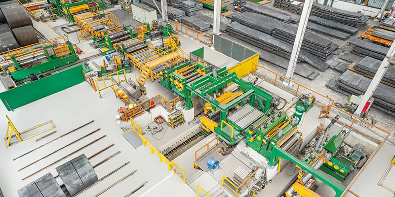High-efficiency double slitter head slitting line for rapid cutter exchange and continuous metal coil processing