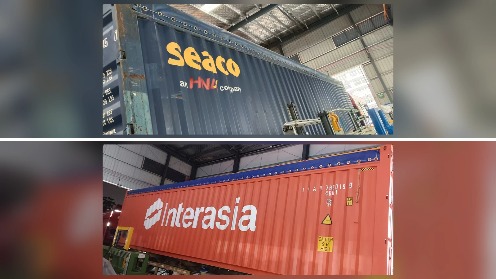 Shipping containers prepared for XIONGJIN machinery export to Vietnam