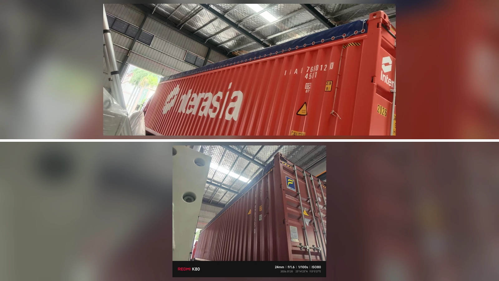 Final container loading for XIONGJIN machinery shipment to Vietnam