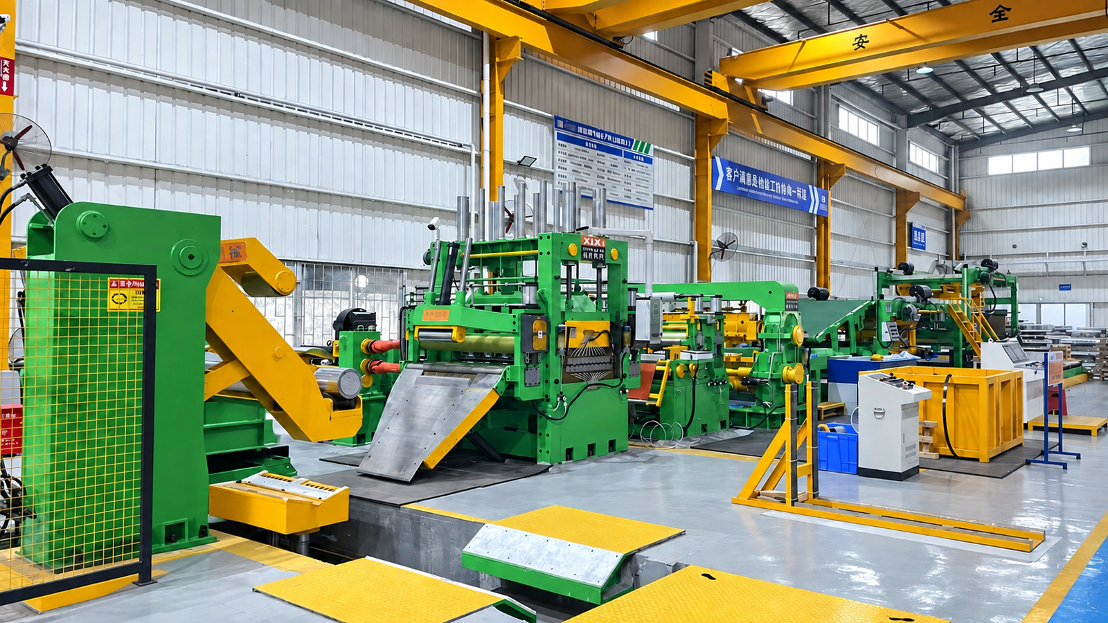 Entry equipment and precision leveler on the cut to length line