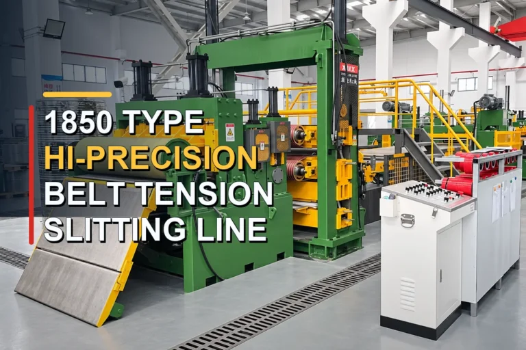 1850 high precision slitting line with belt tension system in the XIONGJIN workshop