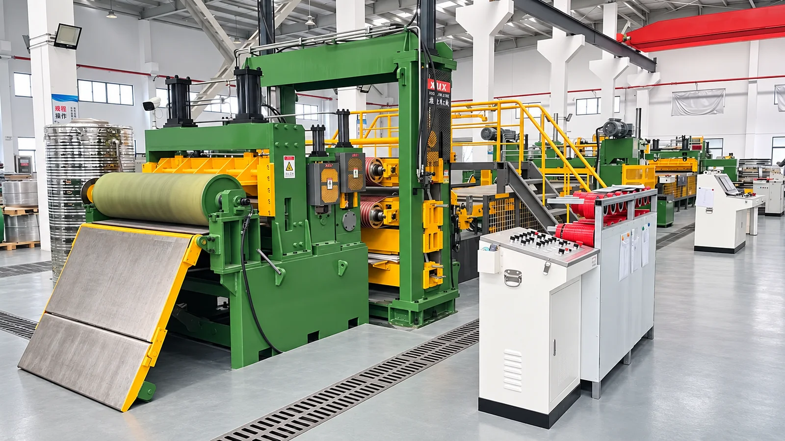 1850 high precision slitting line overview in the XIONGJIN workshop