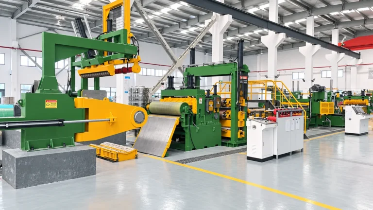 coil loading and entry-side equipment on 1850 high precision slitting line