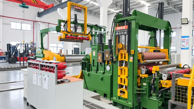 precision slitter head and strip guiding section on 1850 slitting line