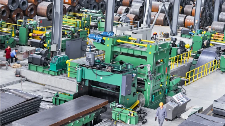 Overview of the 25mm x 2200mm extra-thick plate cut-to-length production line