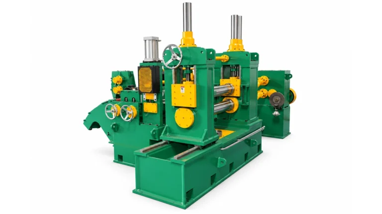 Side-guiding and precision slitting section for 650 mm coil