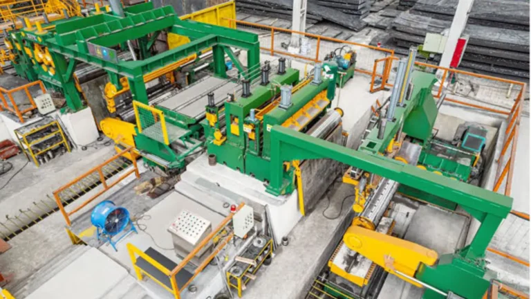 Overview of 14mm 2000mm dual blade holder and dual coiler slitting line