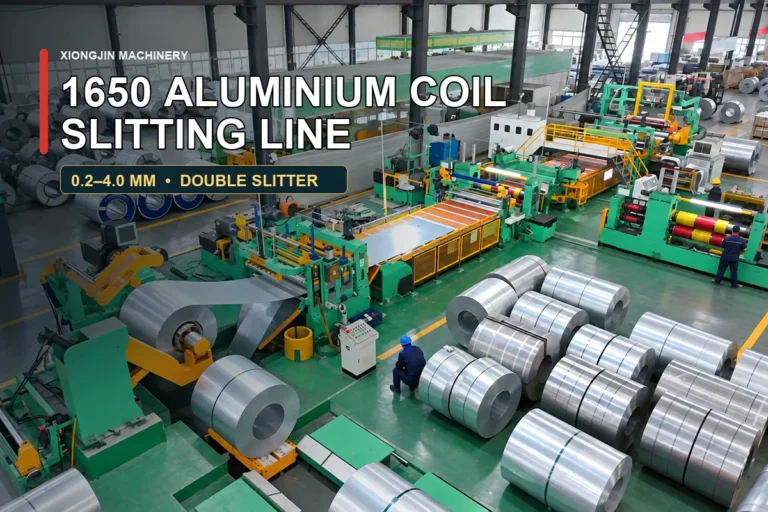 1650 aluminium coil slitting line with double slitter configuration