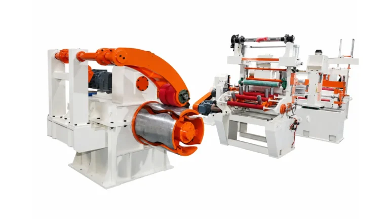 Full view of XIONGJIN 650 high-precision slitting line